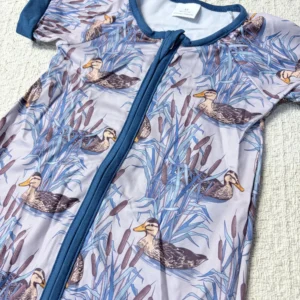 Baby Boy Summer Zipper Romper